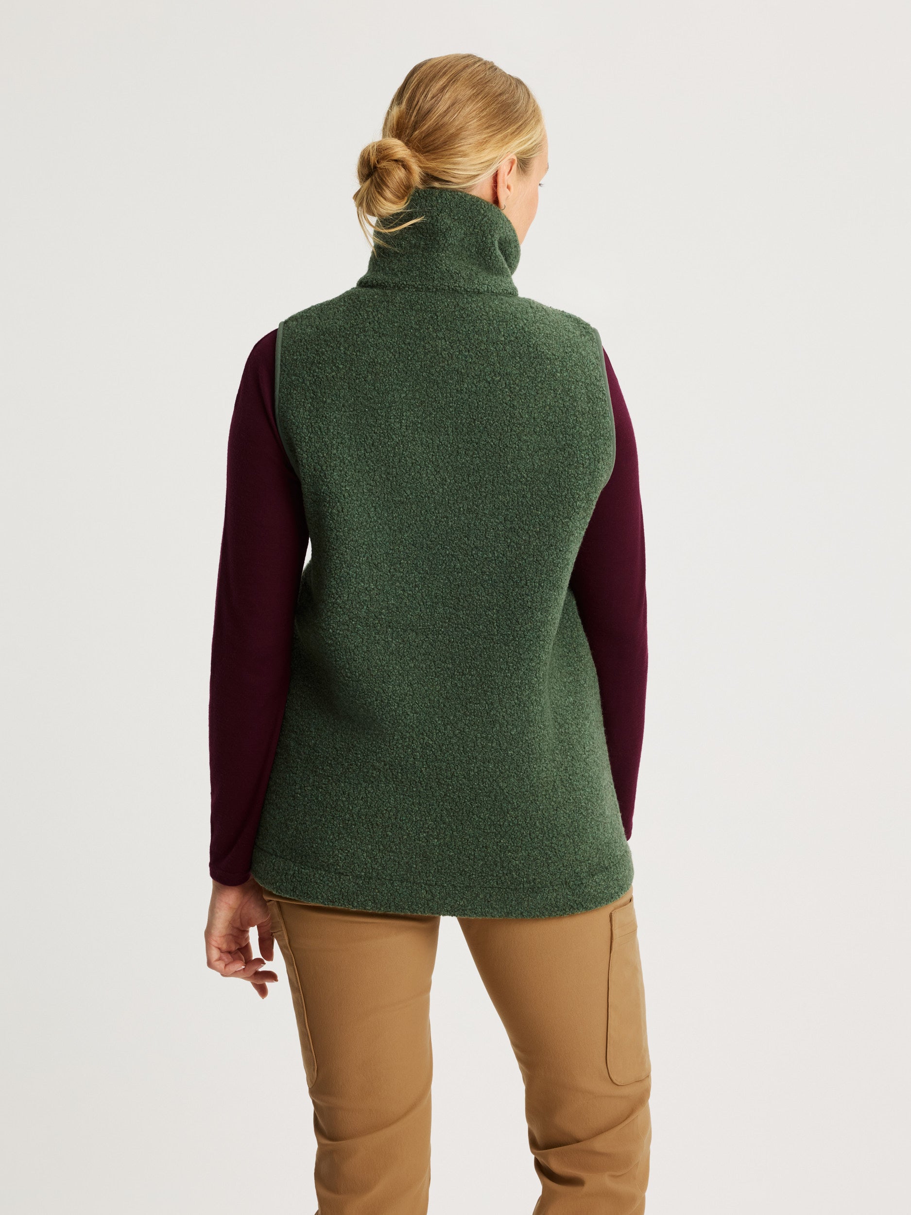 women's fleece vest green [[M - 178cm / 5'10'']]