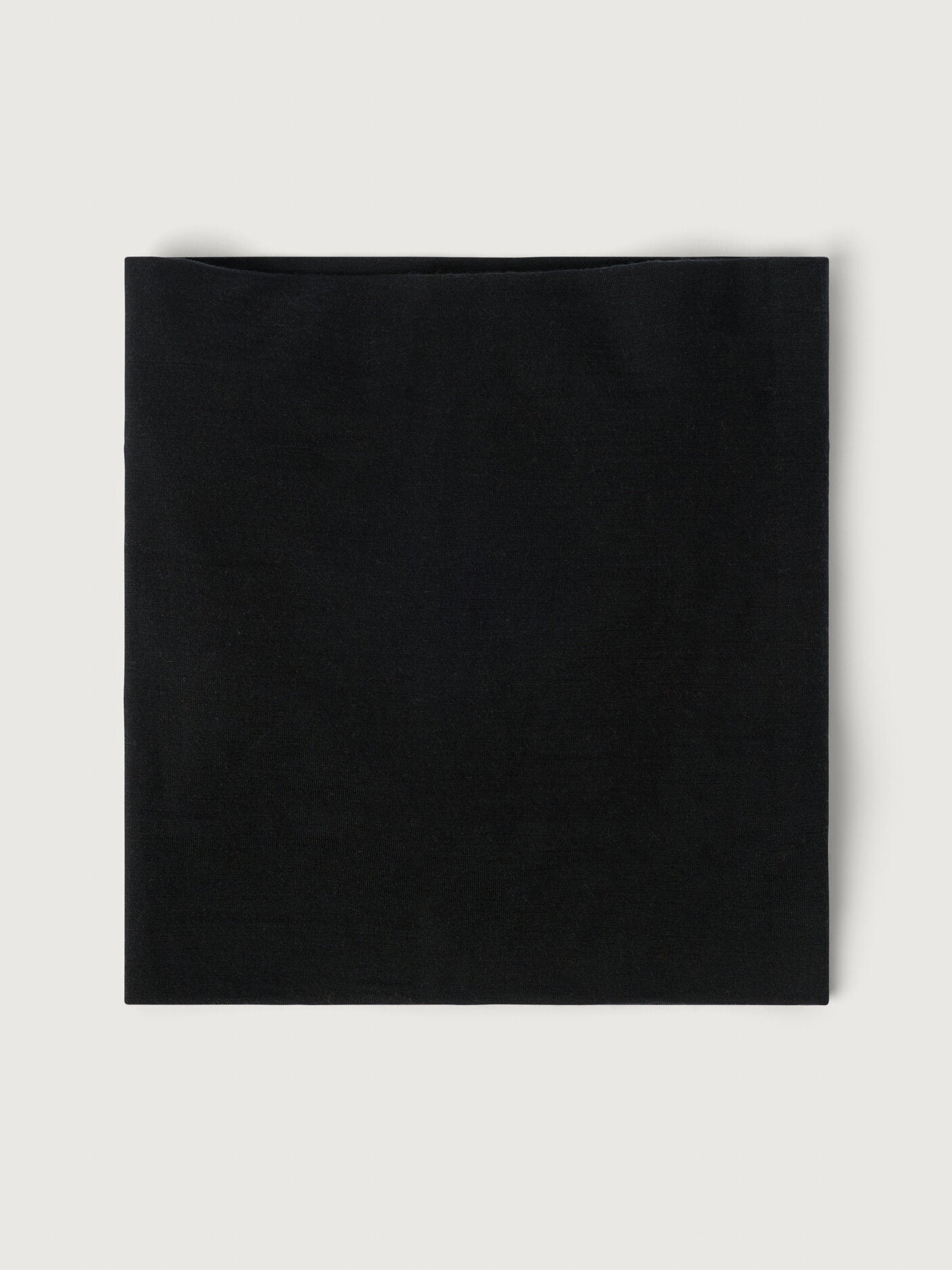 women's neckwarmer merino wool black