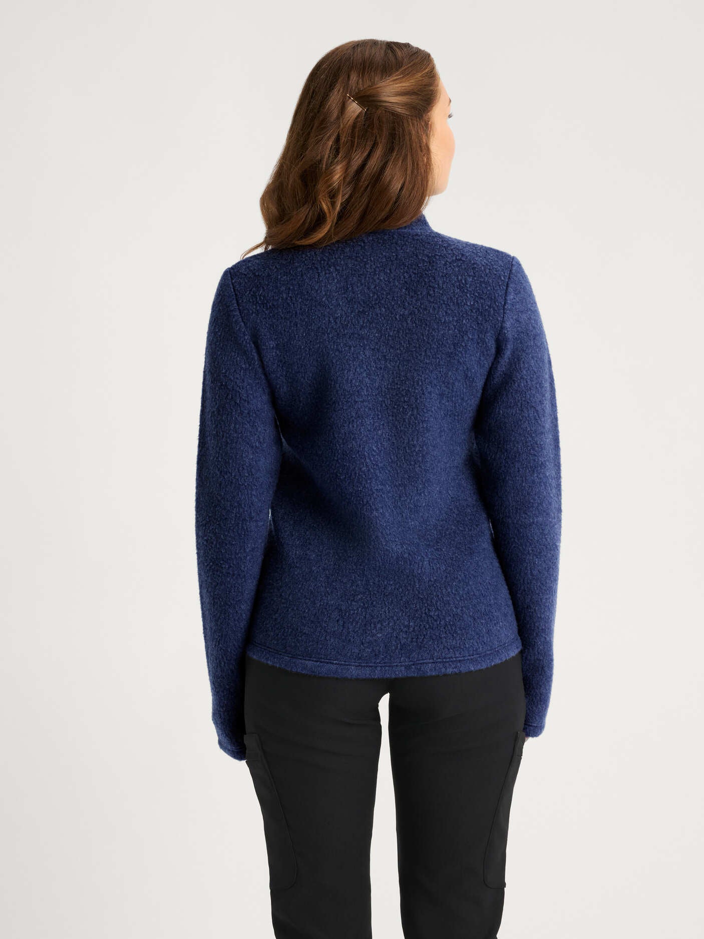 women's fleece navy [[S - 167cm / 5'6'']]