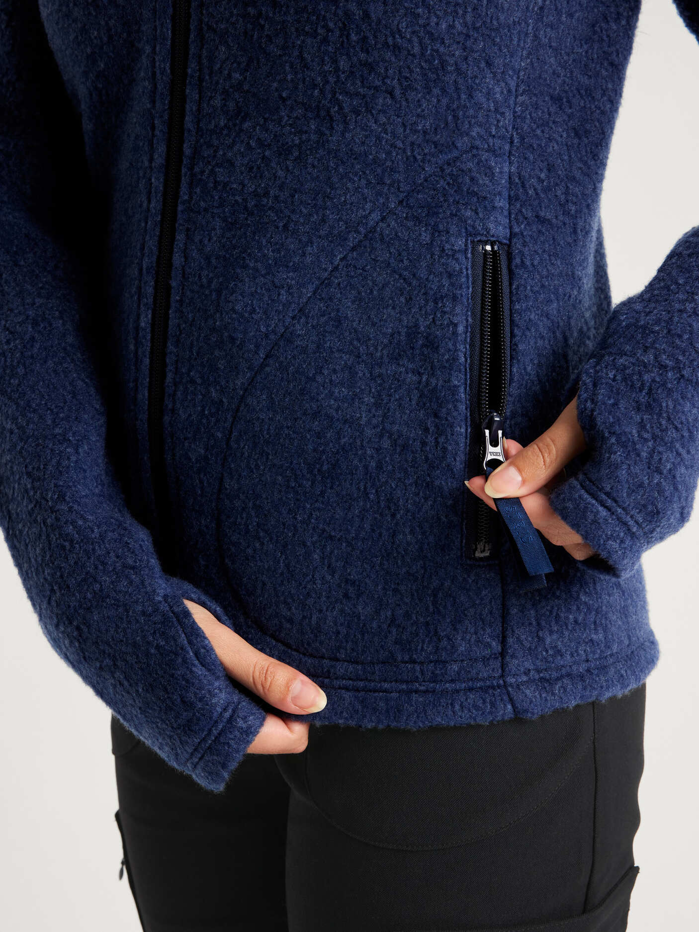 women's fleece navy