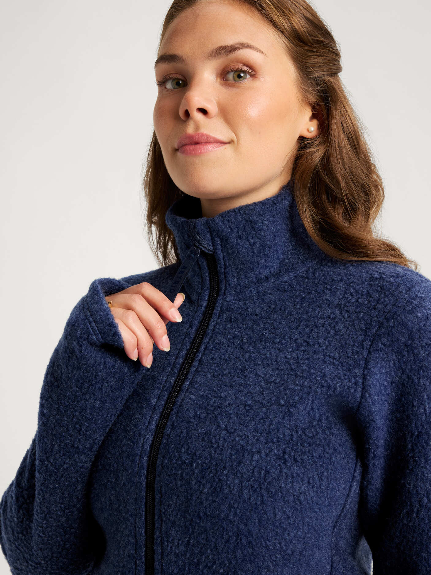 women's fleece navy