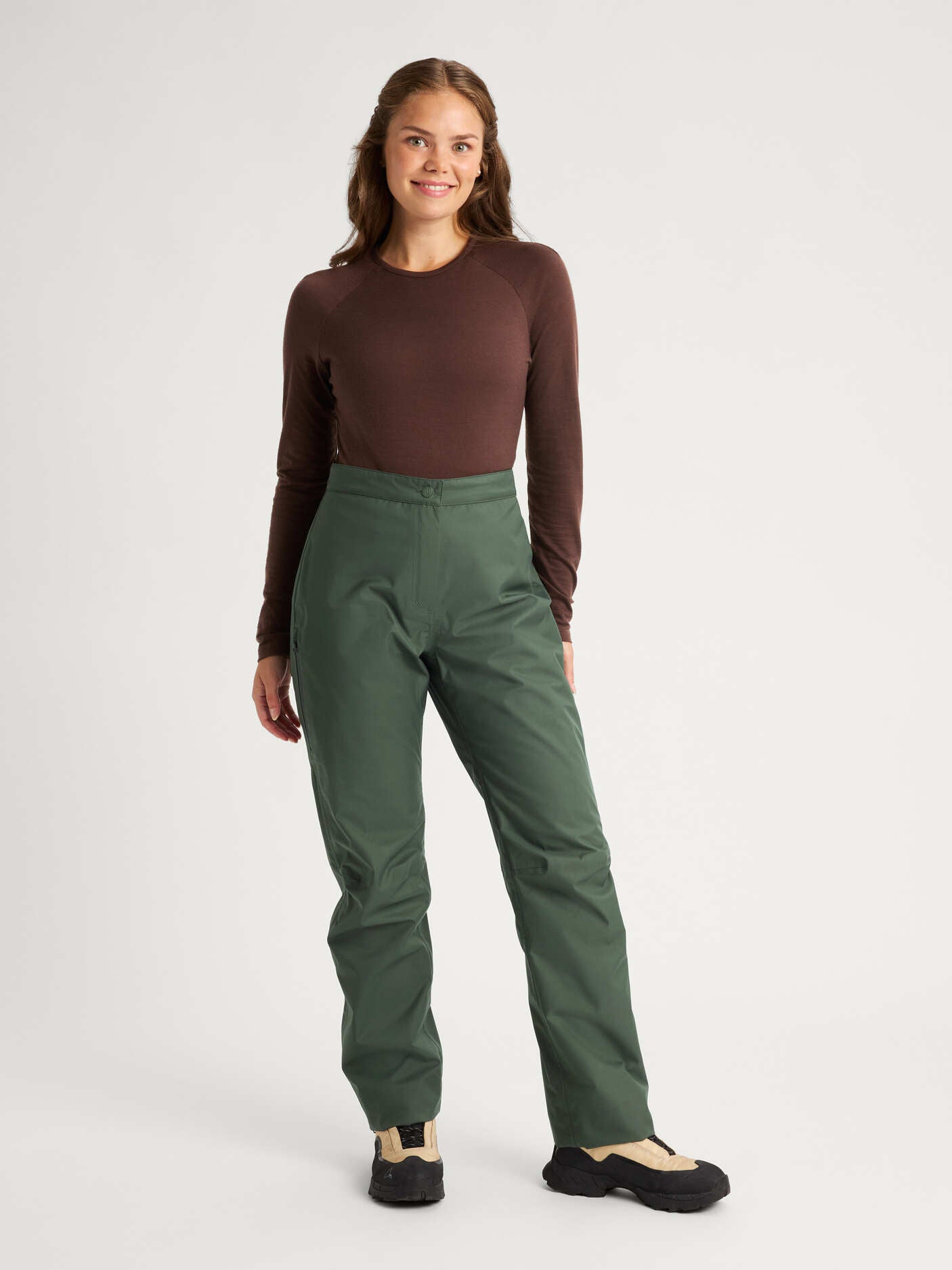 women's shell pants green [[36 - 167cm / 5'6'']]