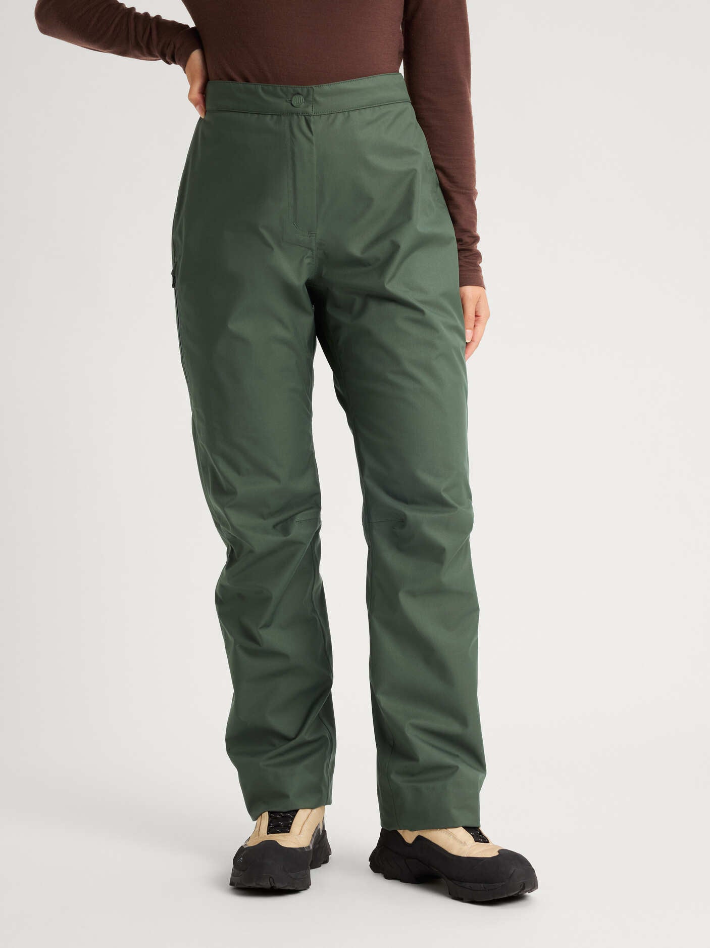 women's shell pants green [[36 - 167cm / 5'6'']]