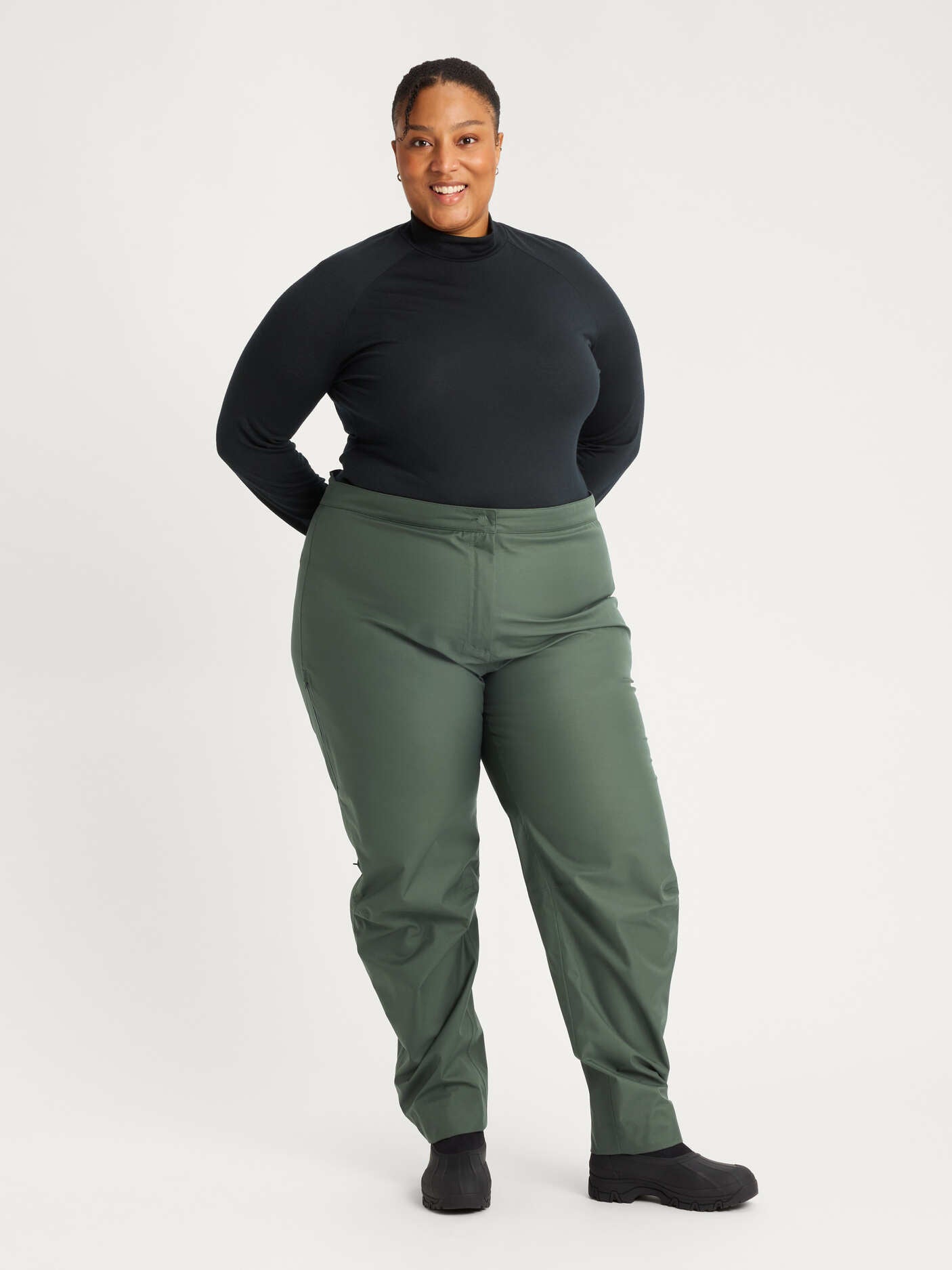 women's shell pants green [[56 - 177cm / 5'10'']]