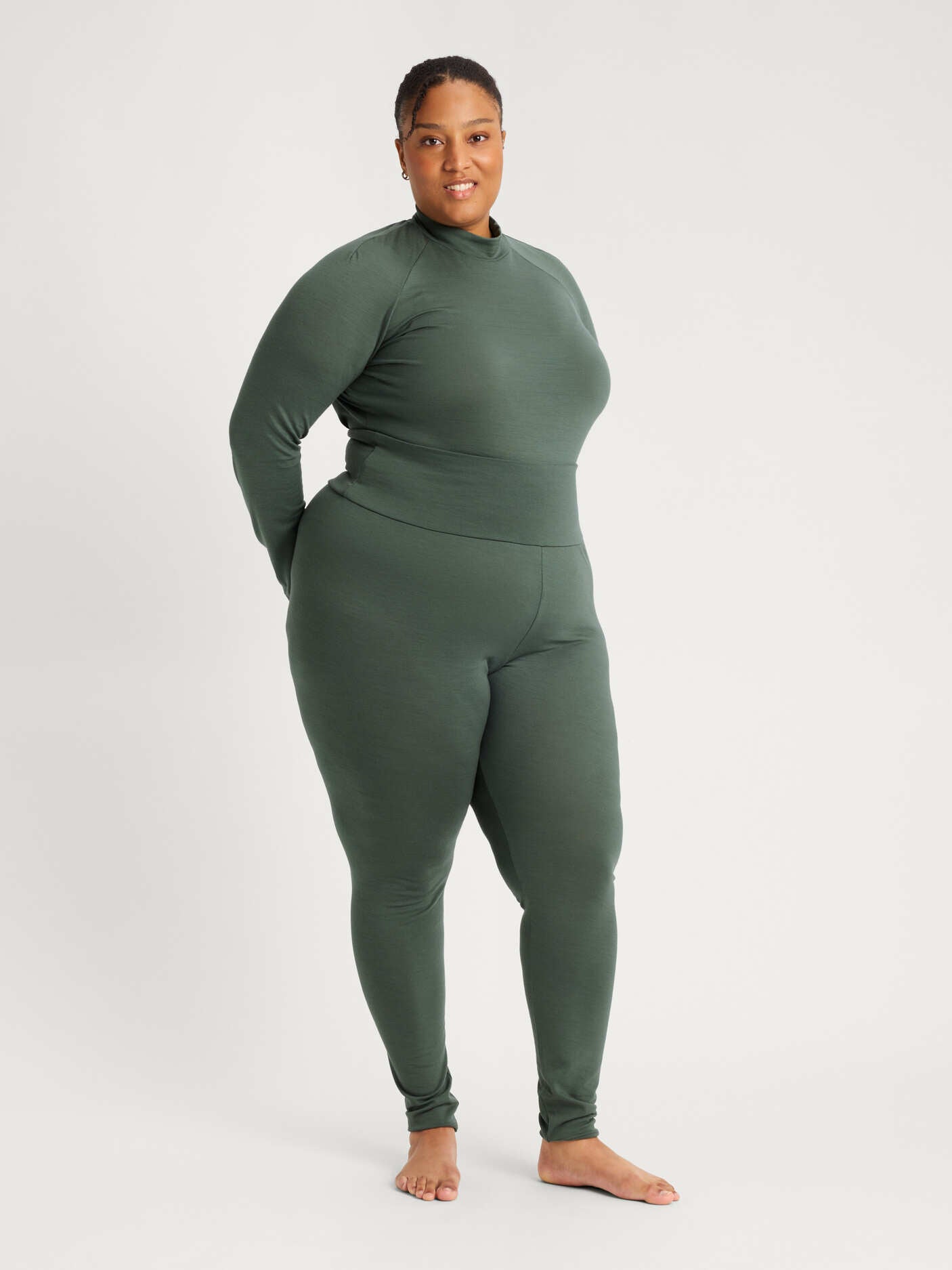 women's base layer pants green [[4XL - 177cm / 5'10'']]