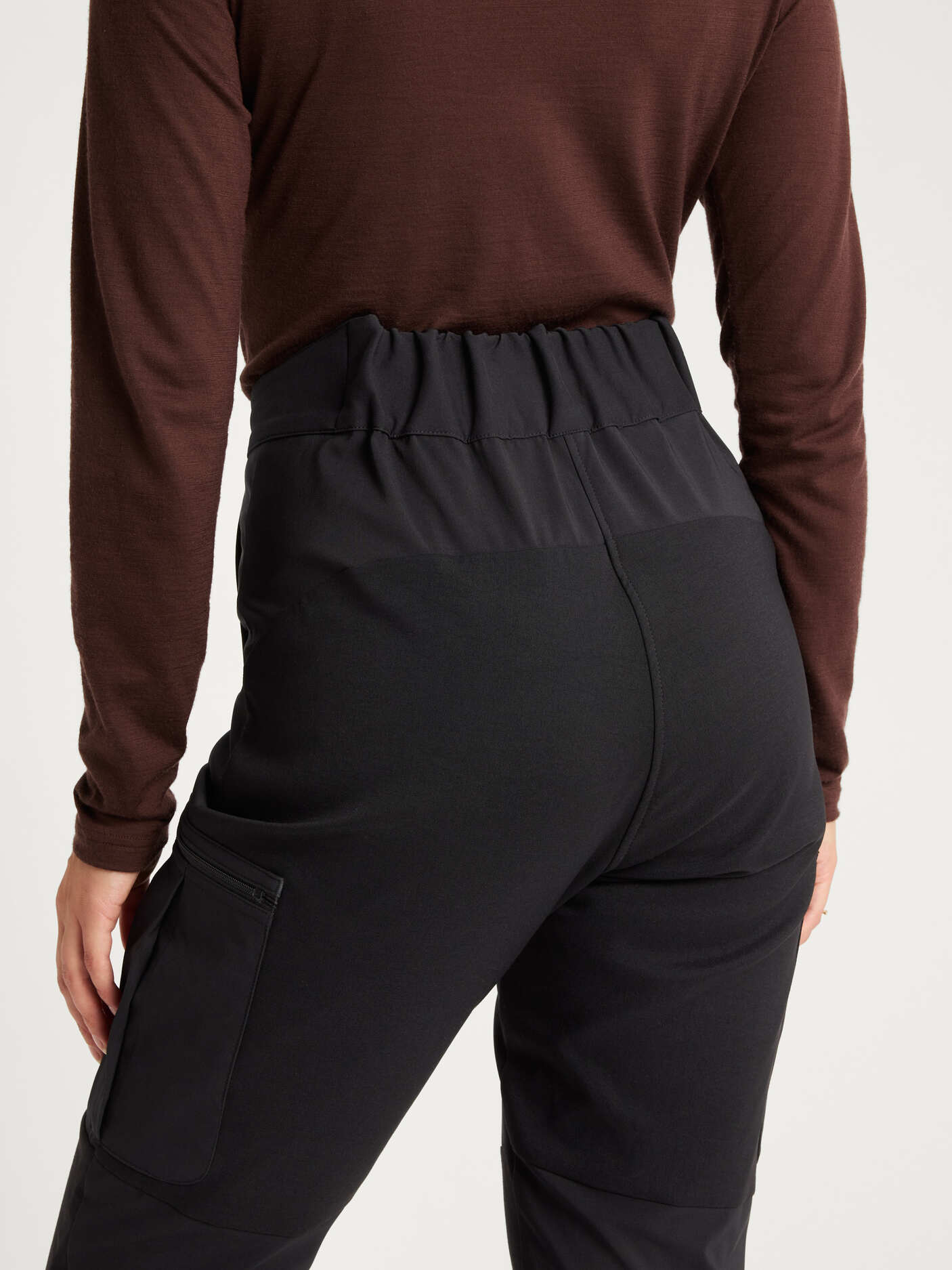 women's hiking pants stretchy black