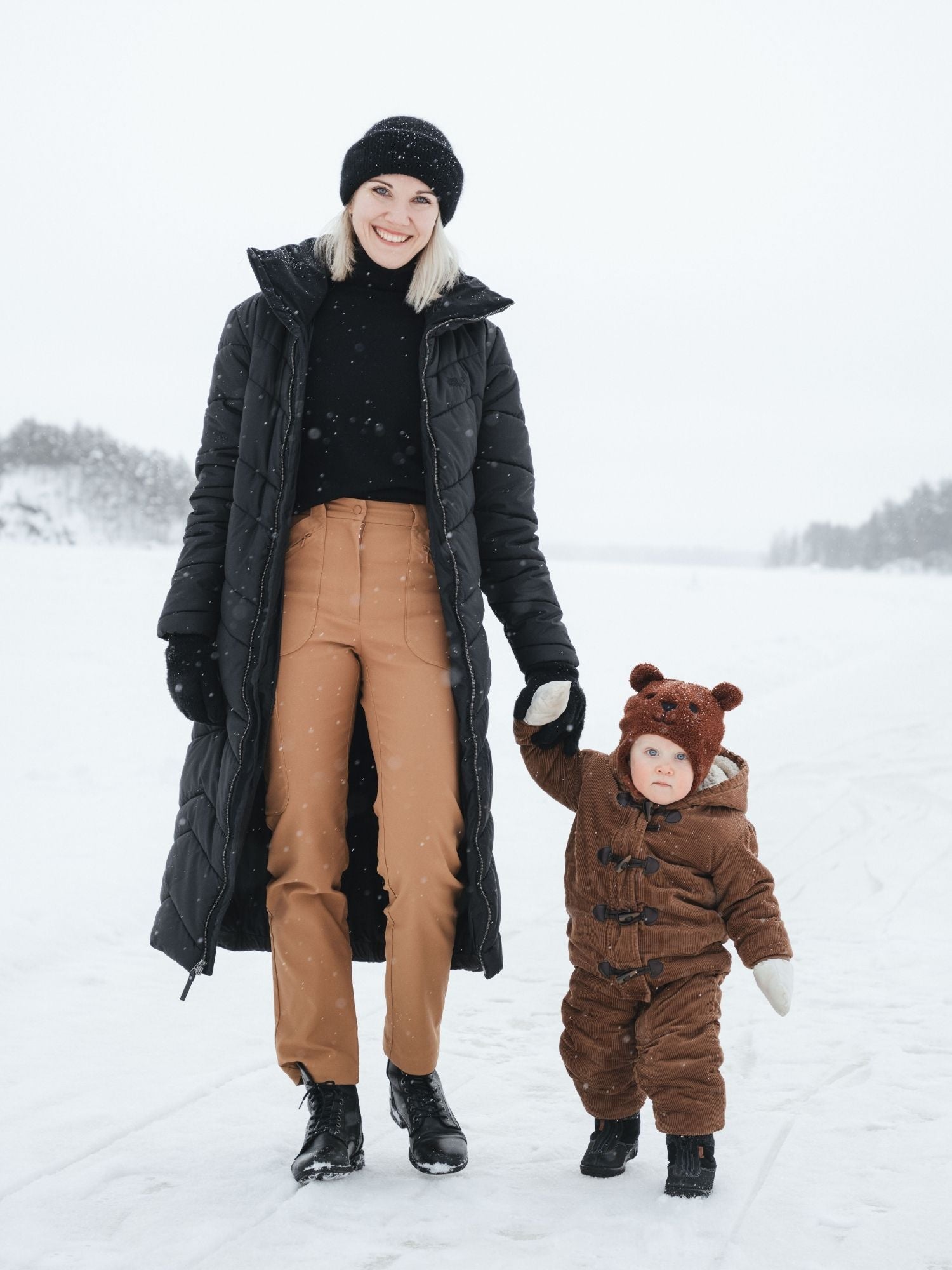 women's hiking pants high waist camel