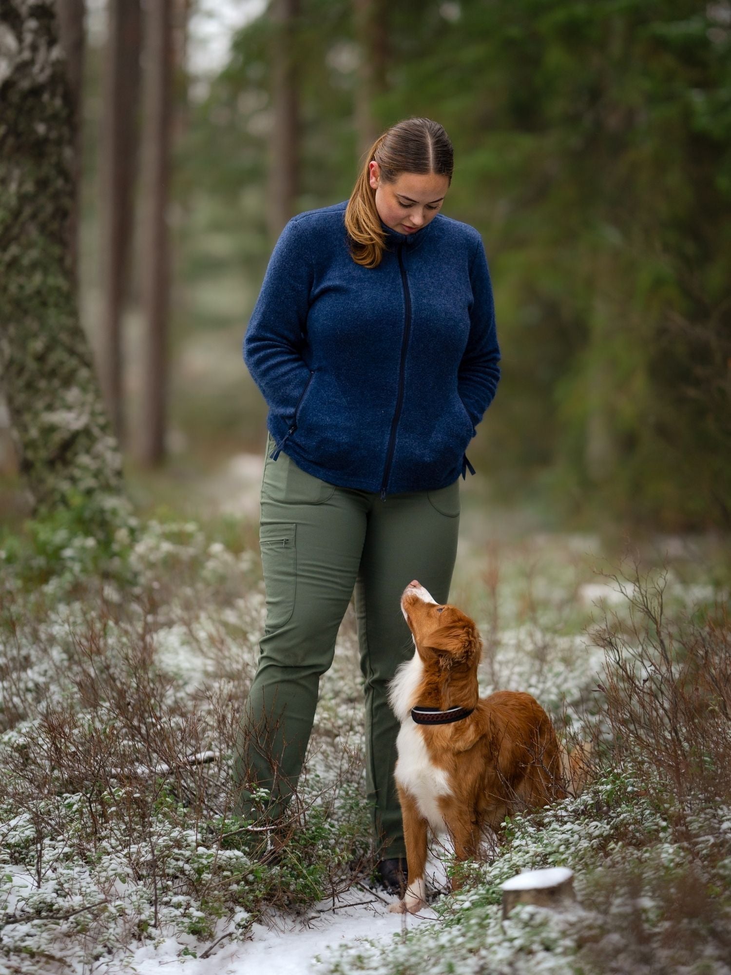 women's hiking pants adjustable waist green