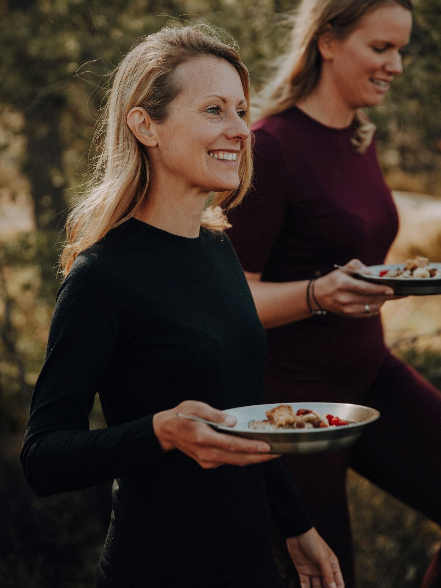 women's merino top long sleeve black