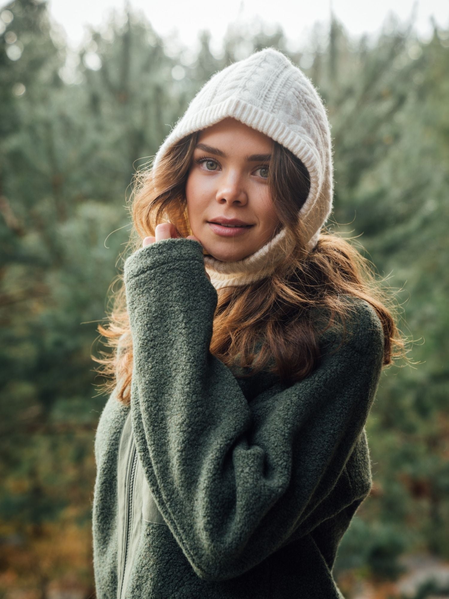 women's fleece jacket green