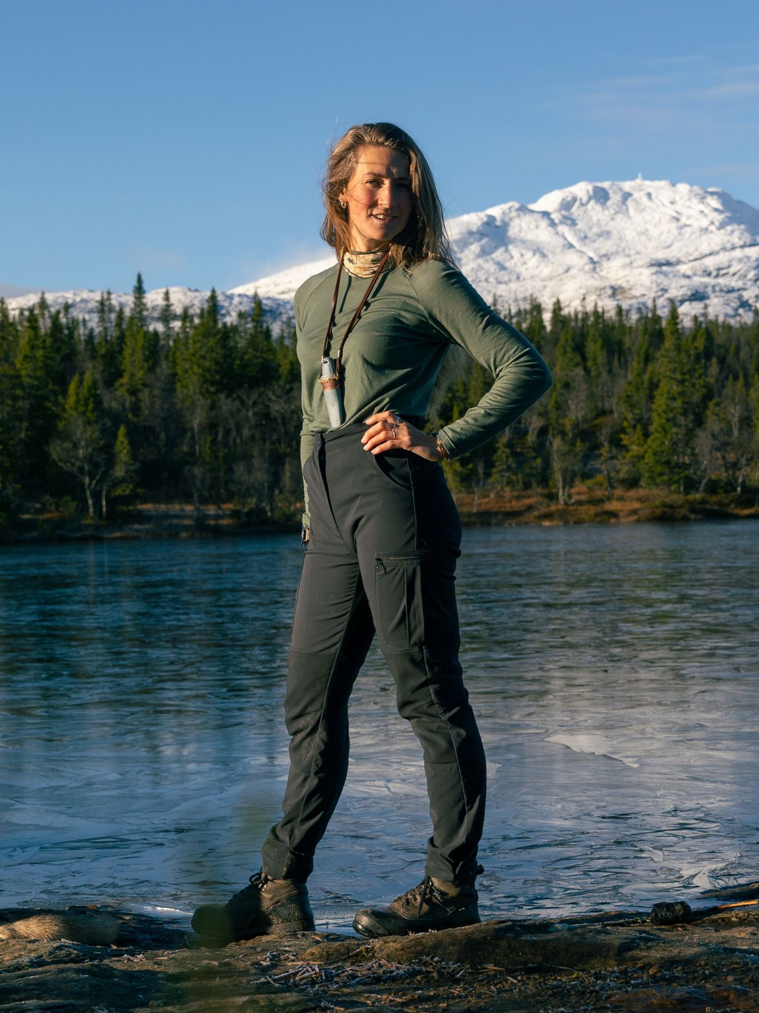 women's hiking pants stretchy black