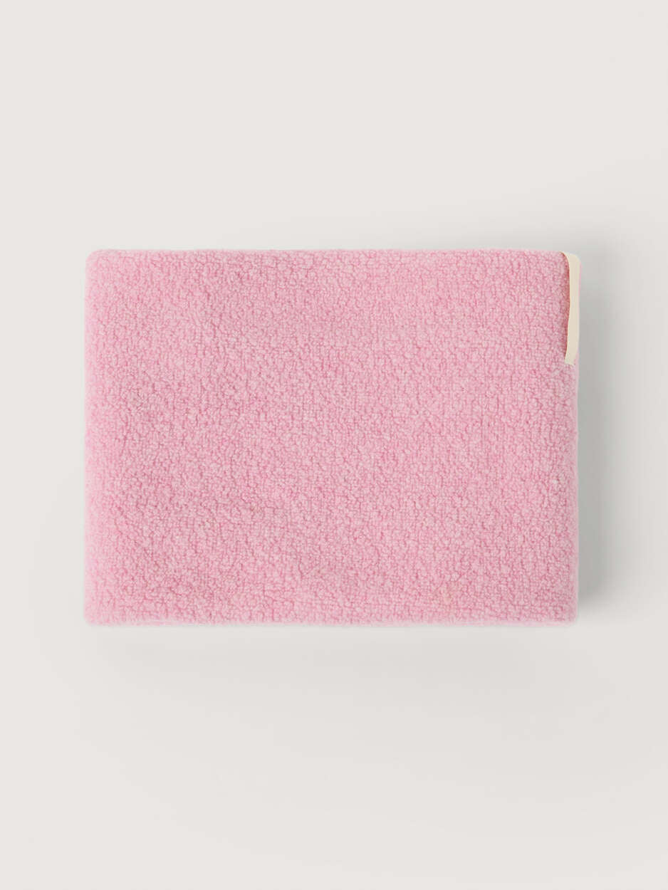 women's wool neckwarmer pink