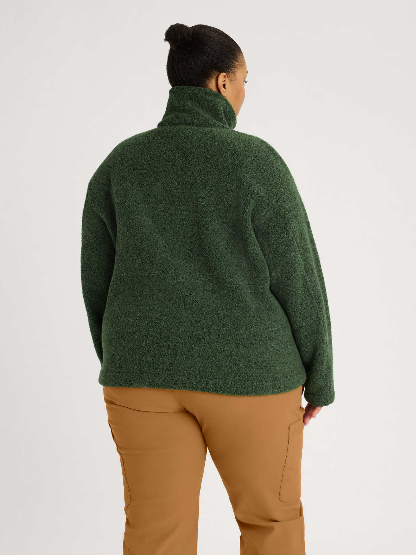 women's fleece jacket green [[3XL - 177cm / 5'10'']]