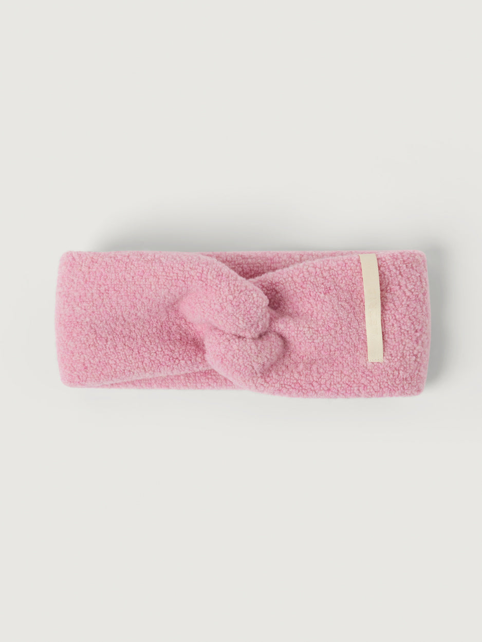 women's wool headband pink