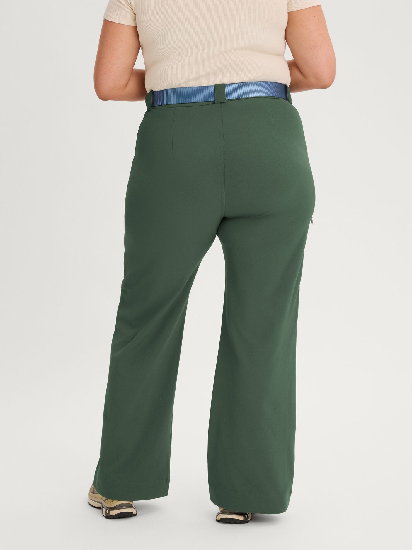 women's outdoor pants stretchy green [[48 R - 173cm / 5'8'']]