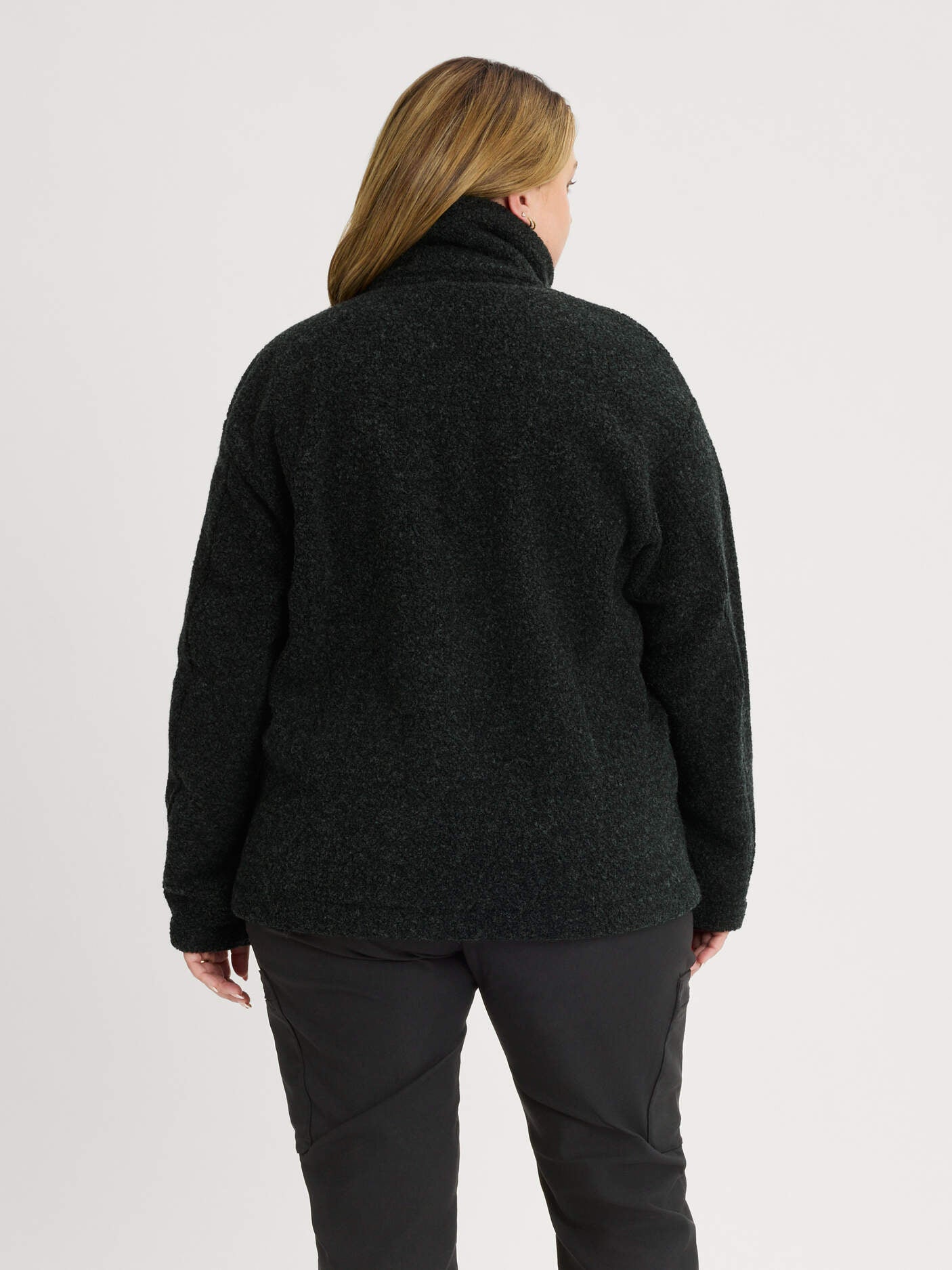 women's fleece jacket black [[XL - 173cm / 5'8'']]