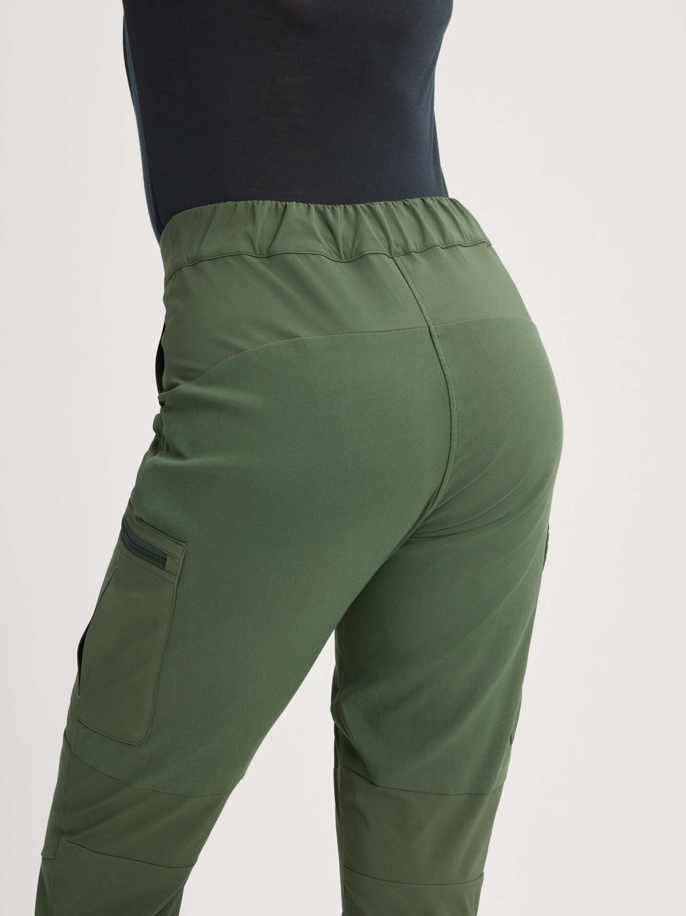 women's hiking pants stretchy green