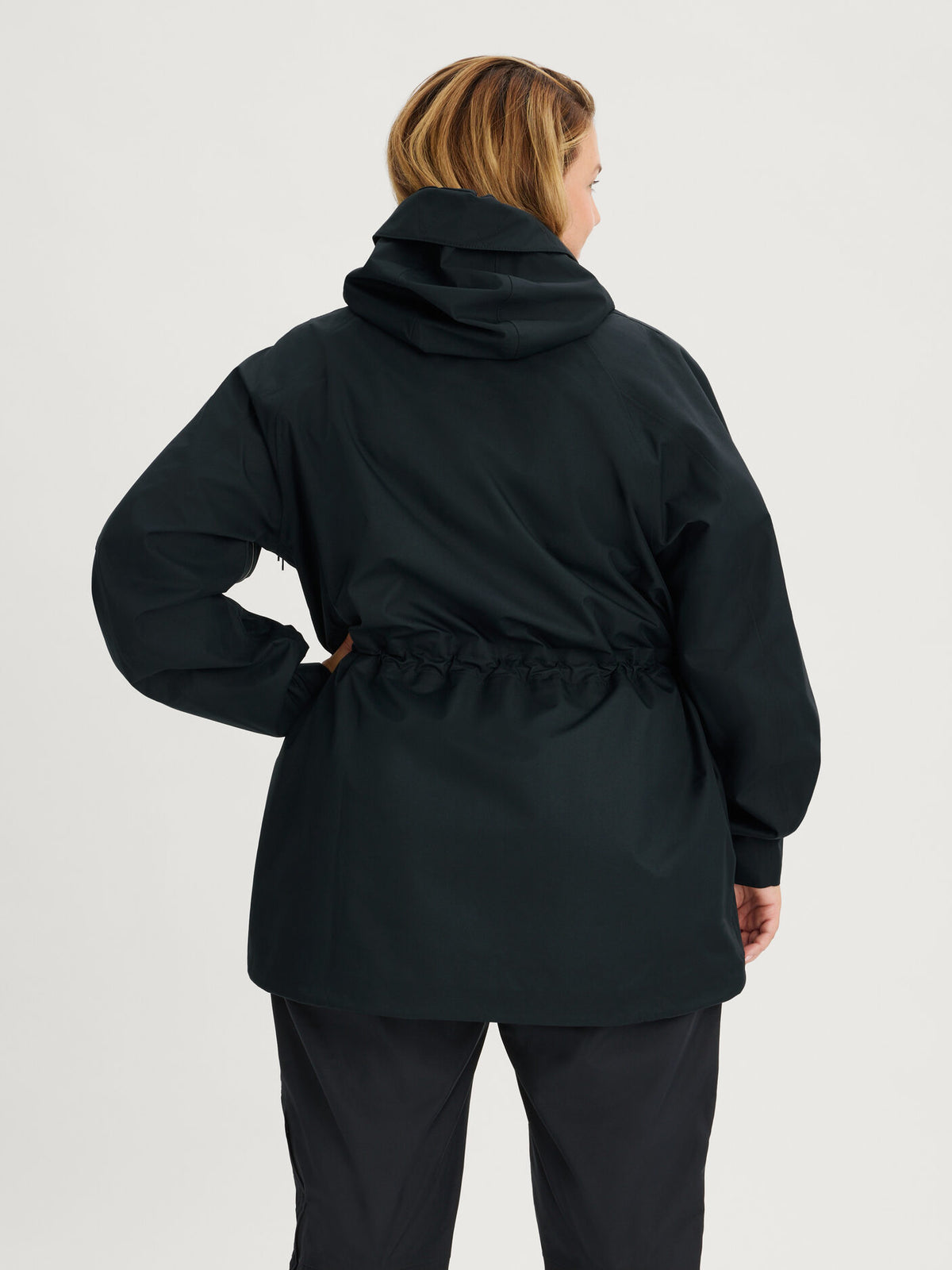 women's waterproof 3L shell jacket black [[XL - 173cm / 5'8'']]