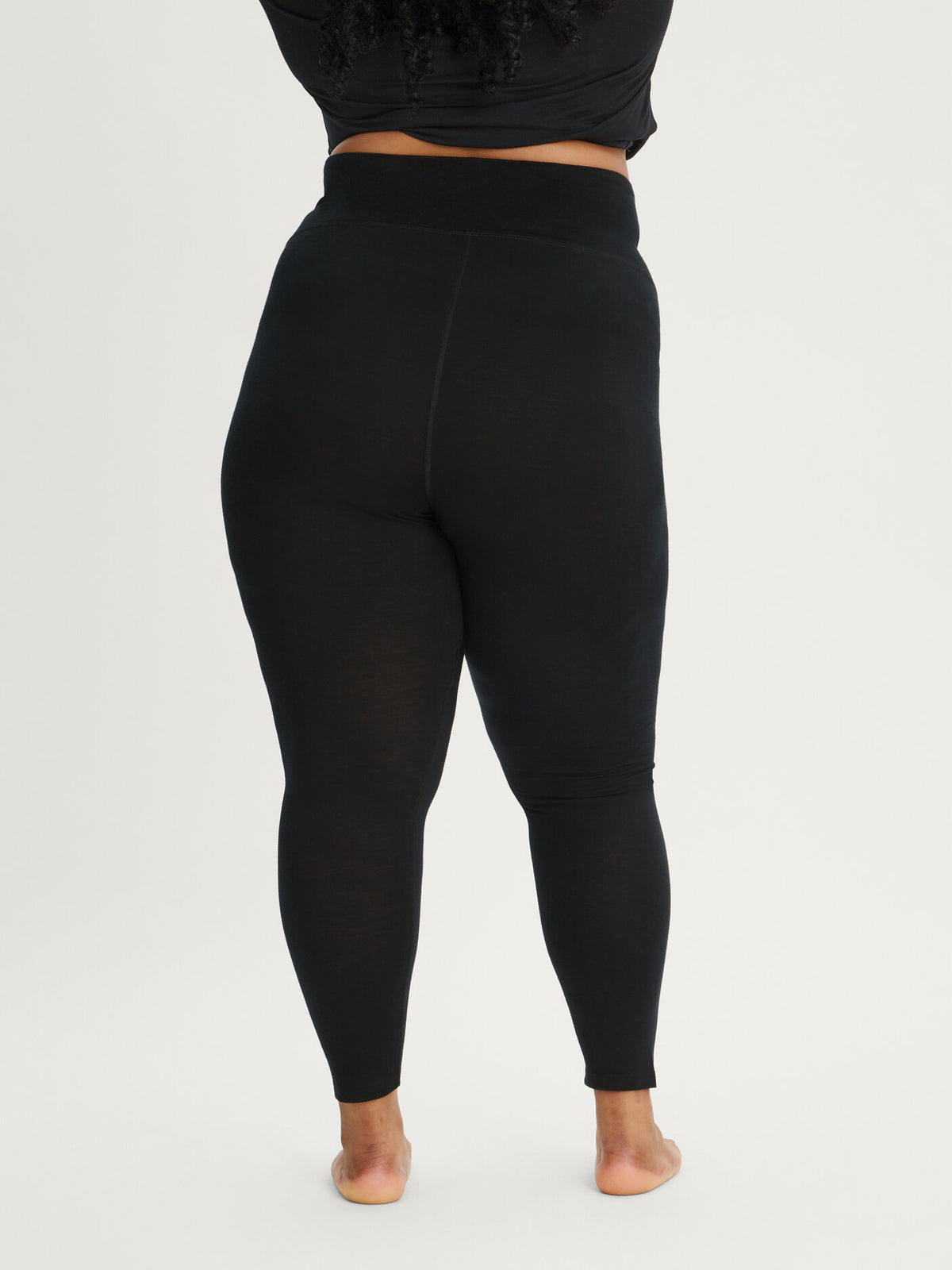 women's base layer pants black [[5XL - 181cm / 5'9'']]