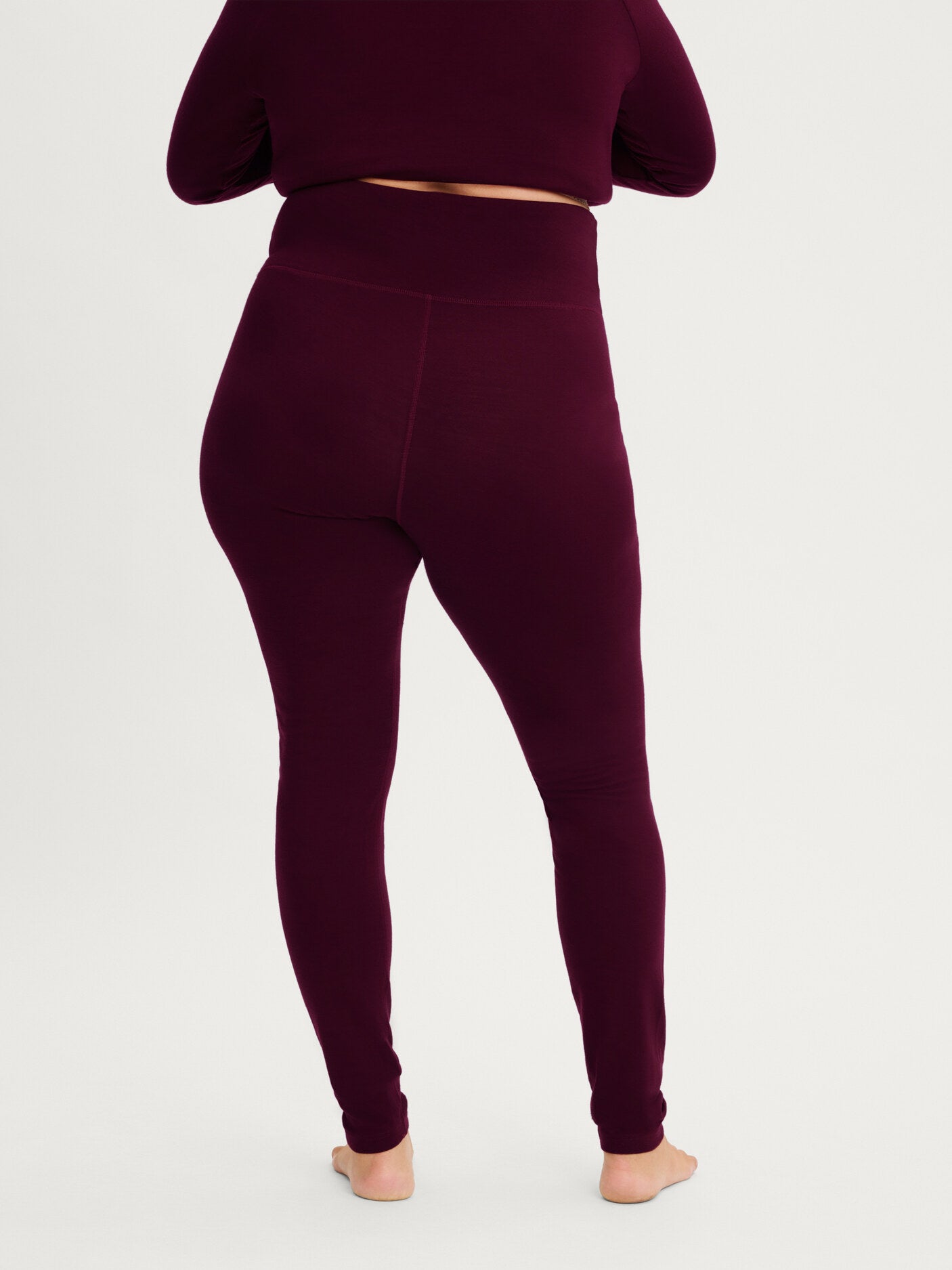 women's base layer pants burgundy [[XXL - 173cm / 5'8'']]