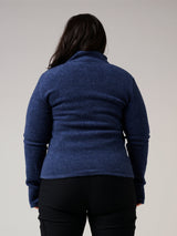 Astrid Wild fleece dam i merino ull och tencel mix - Ada Ullfleece. Marinblå