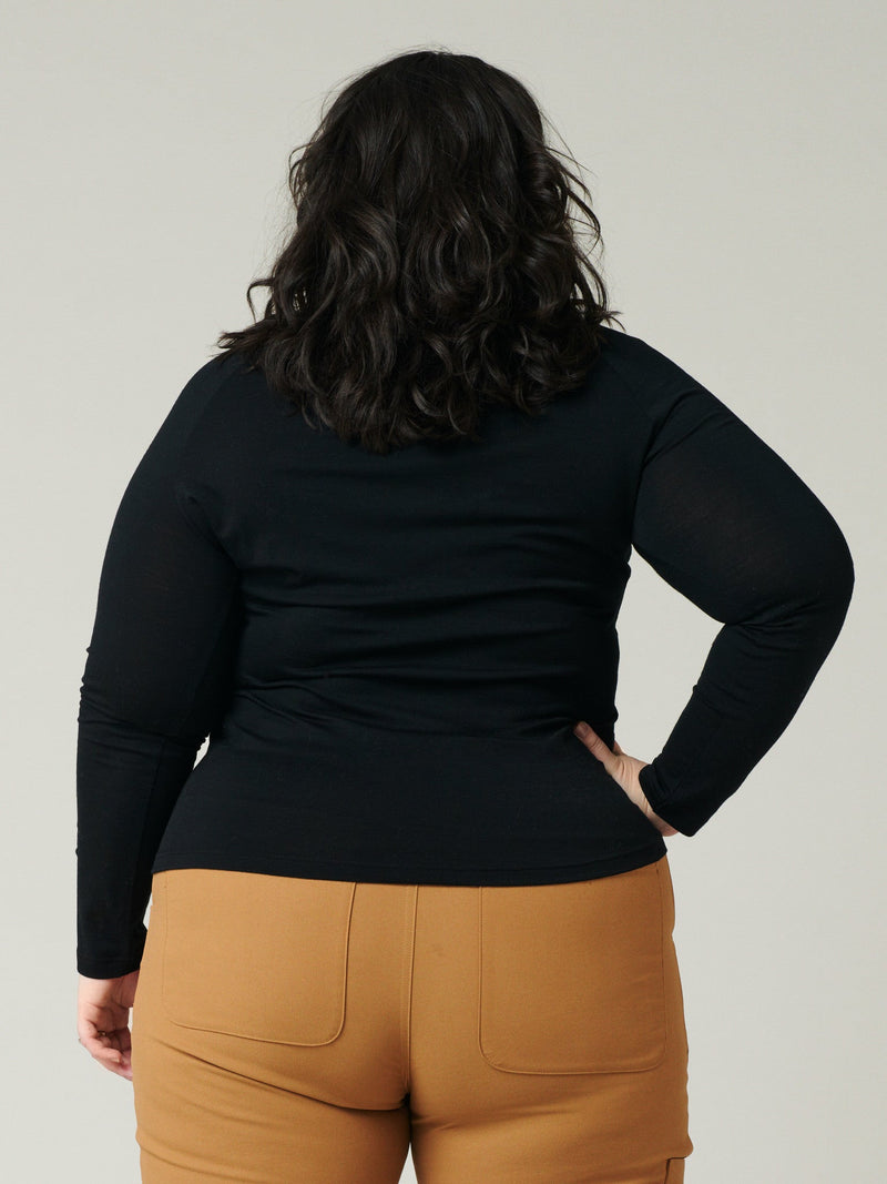 Base layer set: Aleksandra Long Sleeve Black - Ingrid Long Jane Black