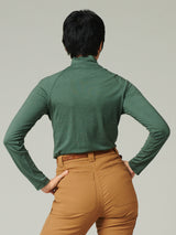 Base layer set: Aleksandra Long Sleeve Green - Ingrid Long Jane Green