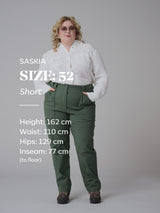 Amelia vaellushousut säädettävällä vyötäröllä Vihreä