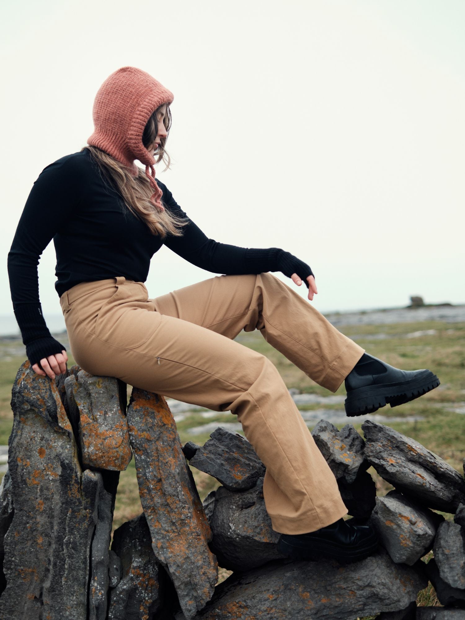 Astrid friluftsbyxa dam Kamel