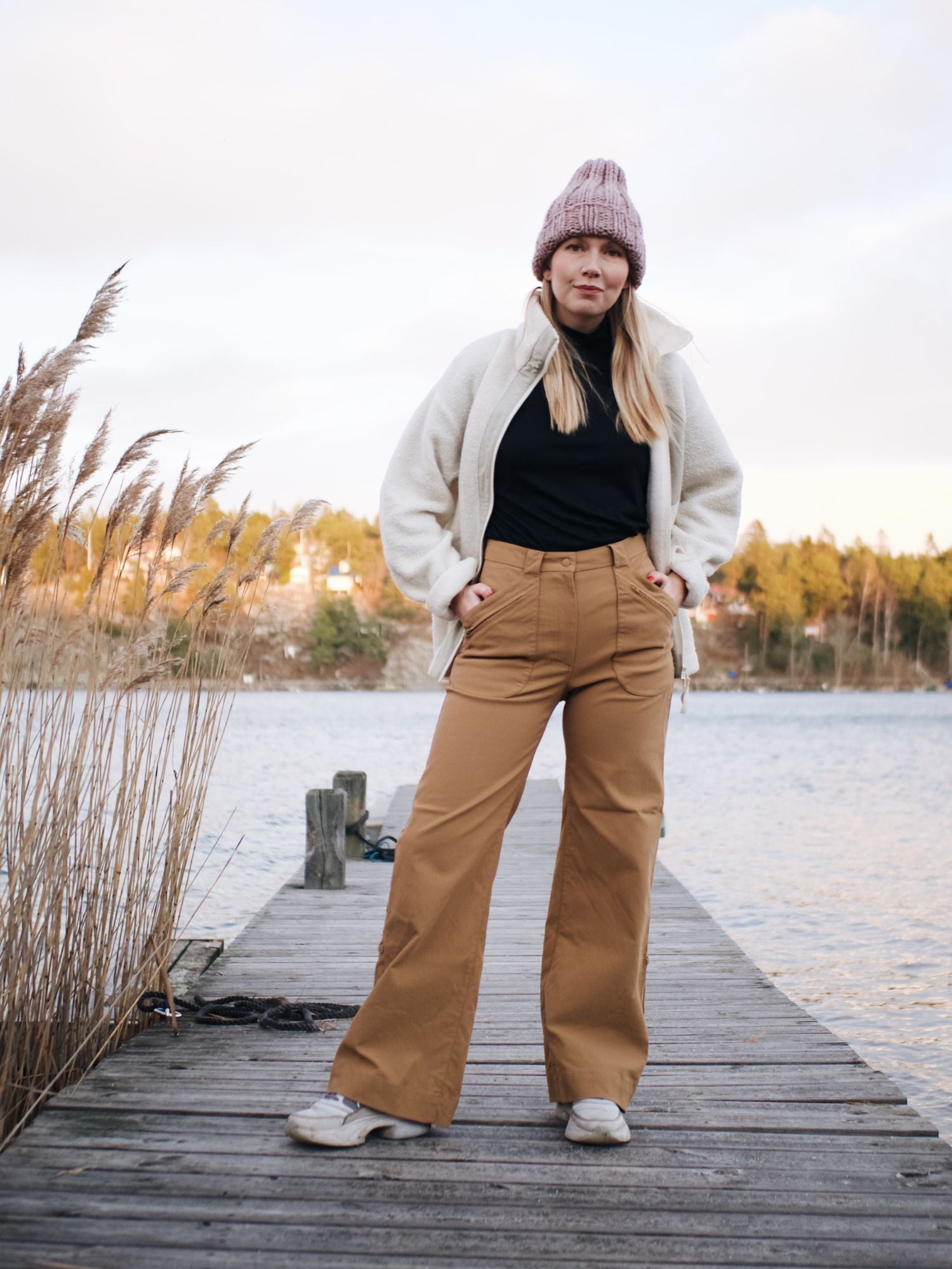 Astrid friluftsbyxa dam Kamel