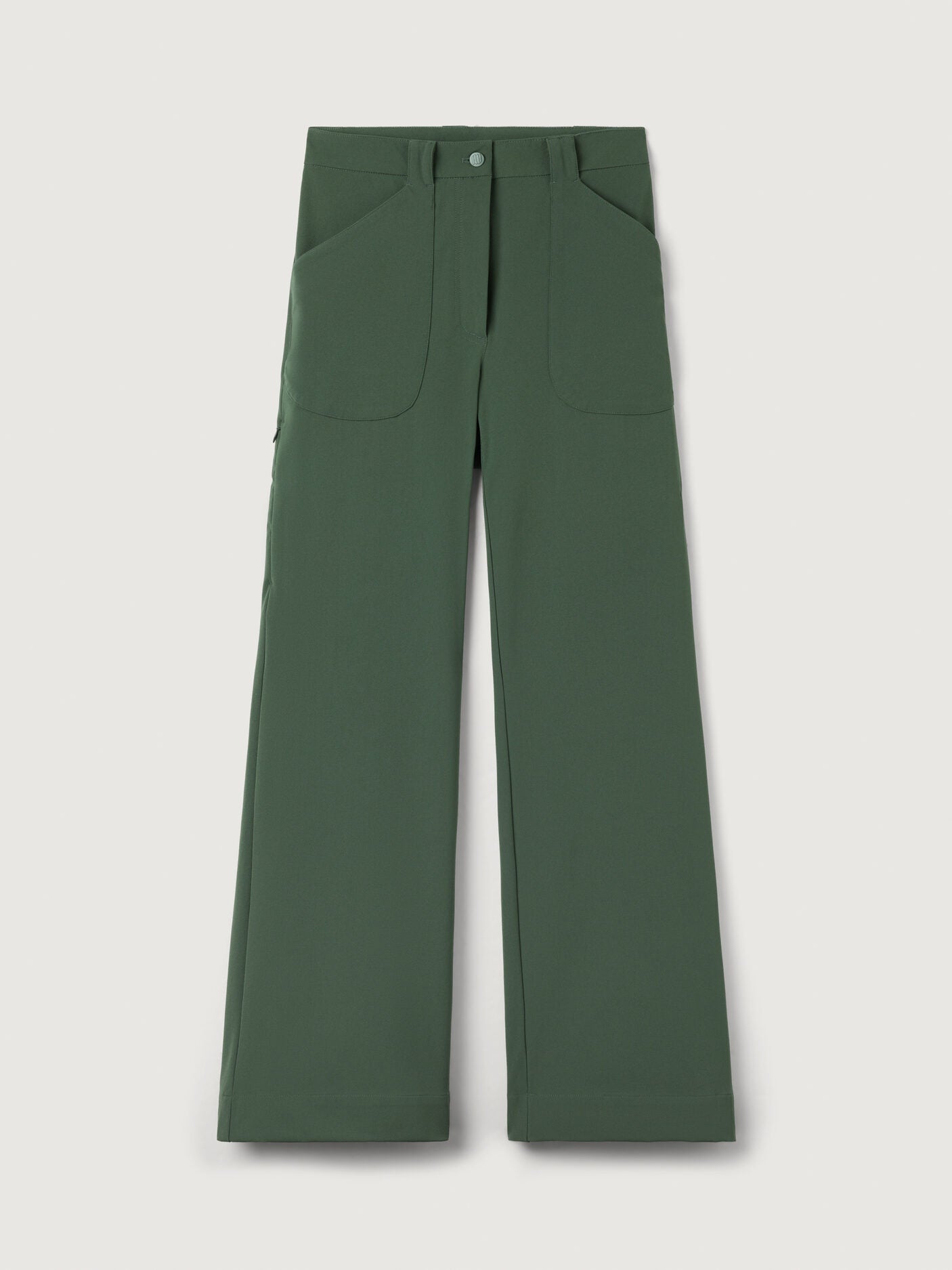 women's outdoor pants stretchy green