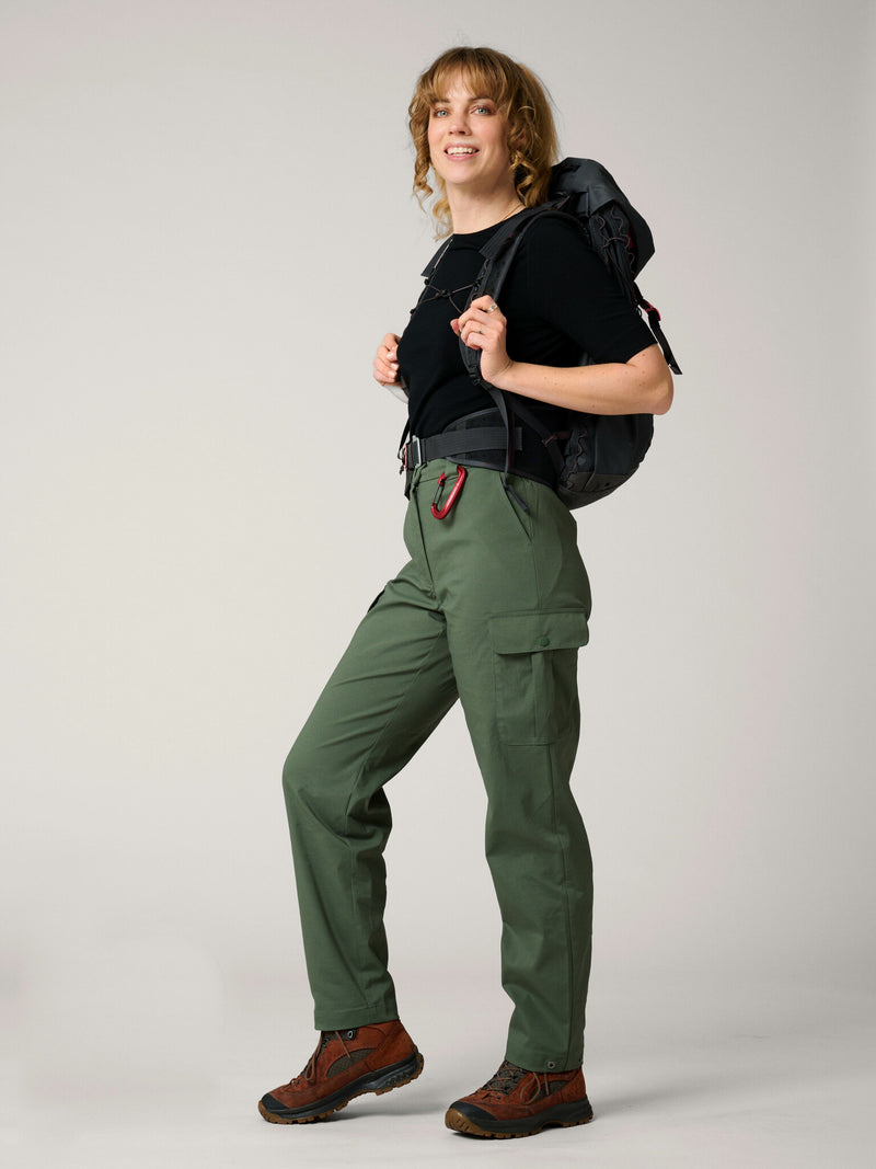 Women's Cargo Pants High Waist Green