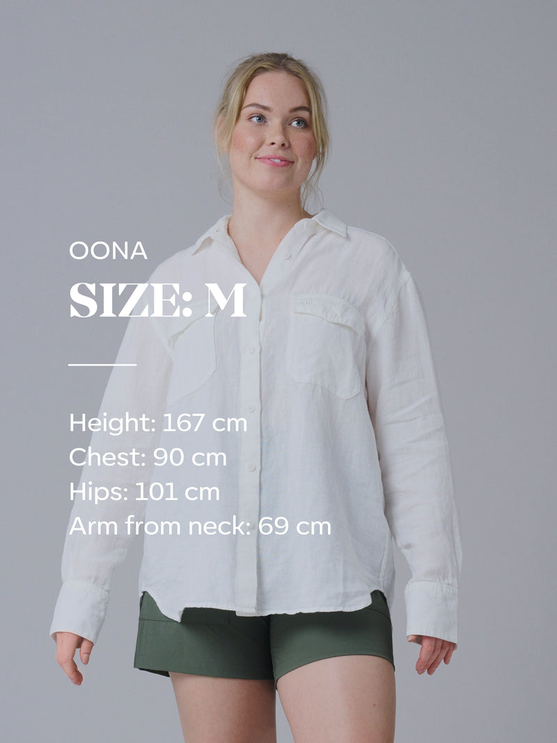 Fredrika Linen Shirt White