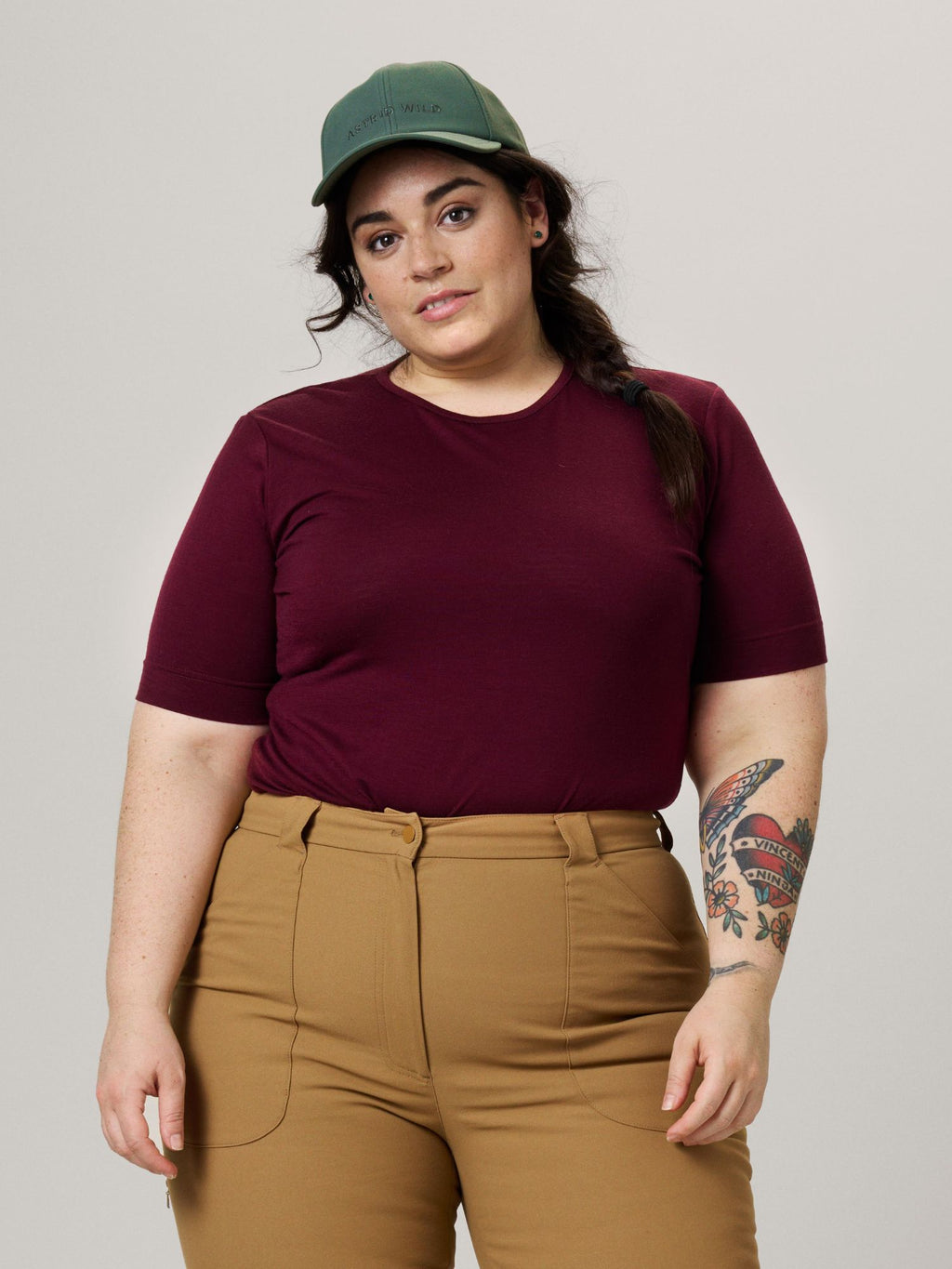 Mirna Soft Knit Long Sleeve Top - Burgundy
