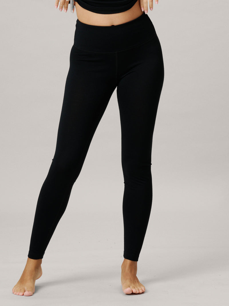 Base layer set: Aleksandra Long Sleeve Black - Ingrid Long Jane Black