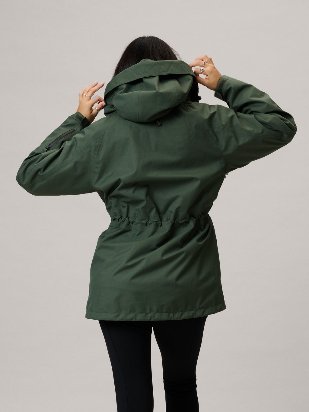 Women's Waterproof 3L Shell Jacket Green | Astrid Wild