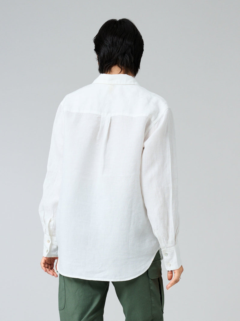 Astrid Wild linneskjorta dam i 100 % linne - Fredrika. Färg Off-White