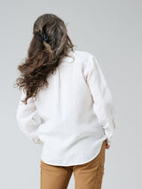 Astrid Wild linneskjorta dam i 100 % linne - Fredrika. Färg Off-White